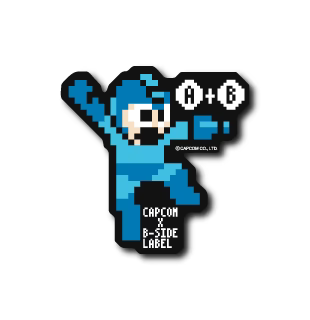 Mega Man Mega Man B-Side Label Sticker Japan Exclusive