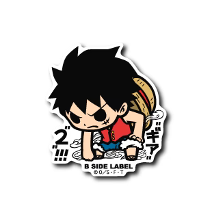 One Piece Luffy: "Gear 2!!!" B-Side Label Sticker Japan Exclusive