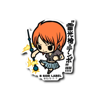One Piece Nami: "Lightning Spear = Tempo!!!!" B-Side Label Sticker Japan Exclusive