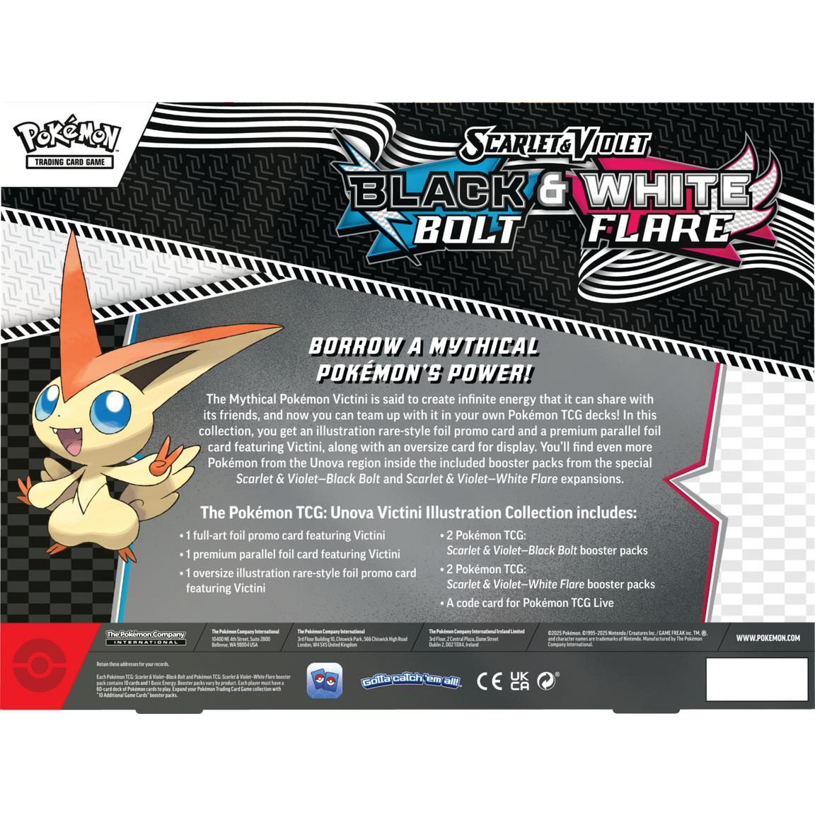Pokemon TCG: Scarlet & Violet Black and White Victini Illustration Collection
