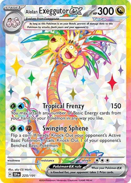 Alolan Exeggutor ex - 225/191 - SV08: Surging Sparks (SSP)
