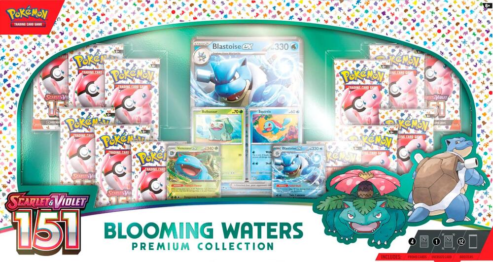 Pokemon TCG: Scarlet & Violet Pokemon 151 Blooming Waters Premium Collection