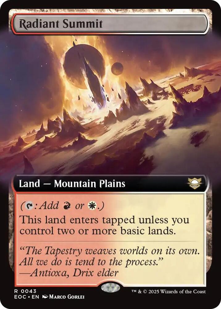 Radiant Summit (Extended Art) - Commander: Edge of Eternities (EOC)