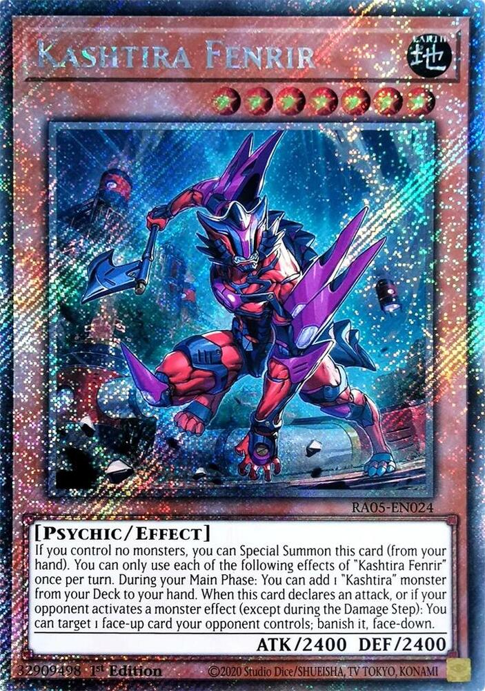 Kashtira Fenrir (Platinum Secret Rare) - Rarity Collection 5 (RA05)