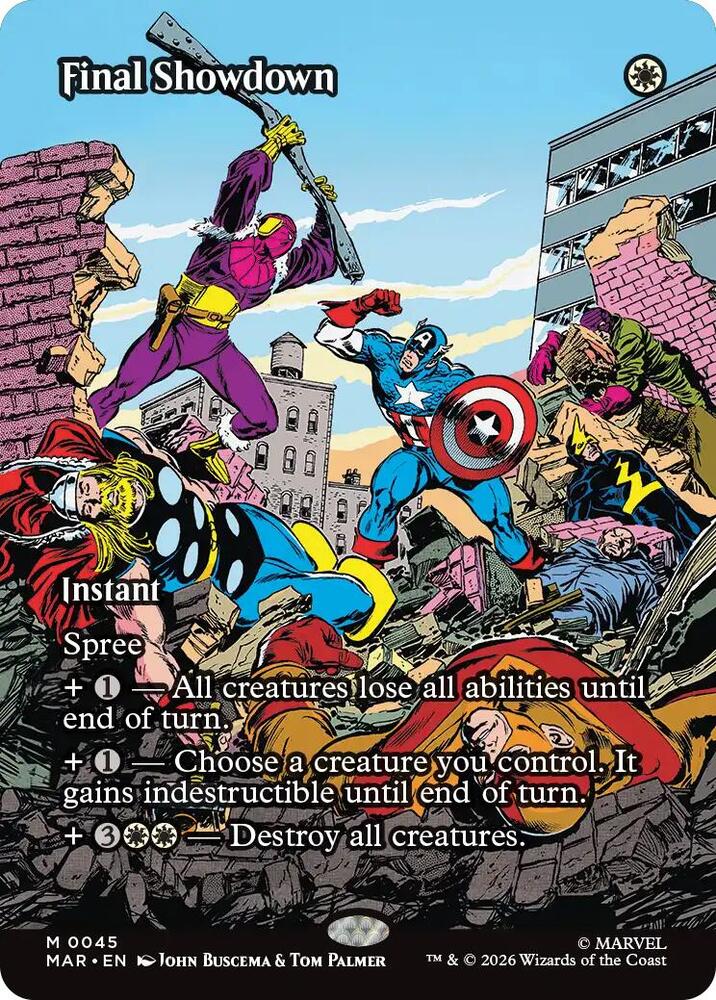 Final Showdown (Borderless) - Marvel Universe Eternal-Legal (MAR)