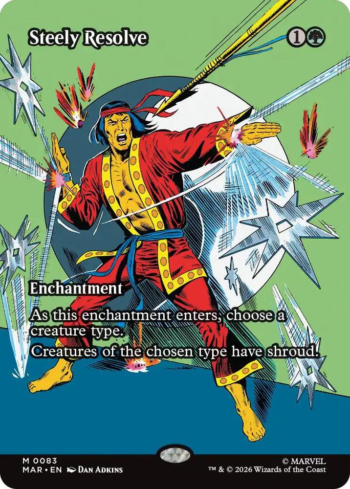 Steely Resolve (Borderless) - Marvel Universe Eternal-Legal (MAR)