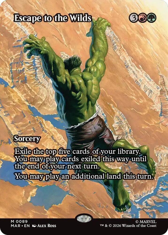 Escape to the Wilds (Borderless) - Marvel Universe Eternal-Legal (MAR)
