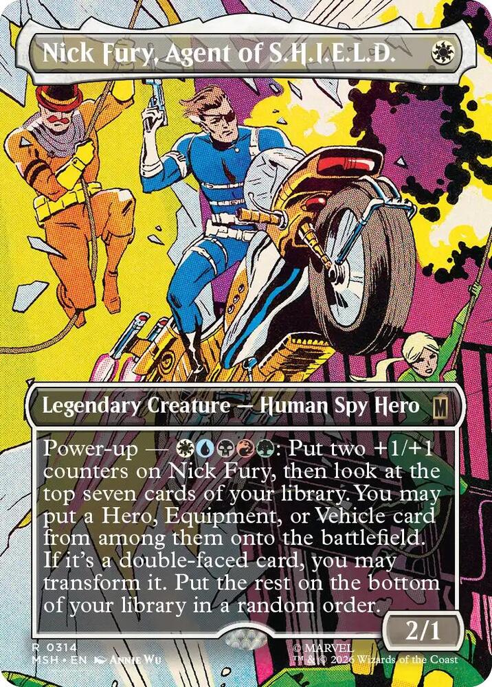 Nick Fury, Agent of S.H.I.E.L.D. (Borderless) (0314) - Marvel Super Heroes (MSH)