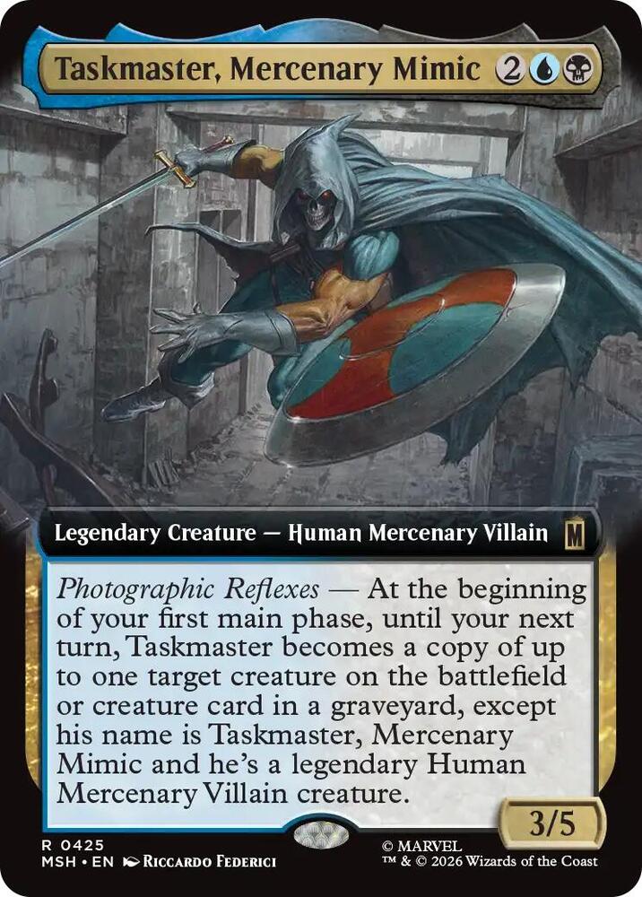 Taskmaster, Mercenary Mimic (Extended Art) - Marvel Super Heroes (MSH)