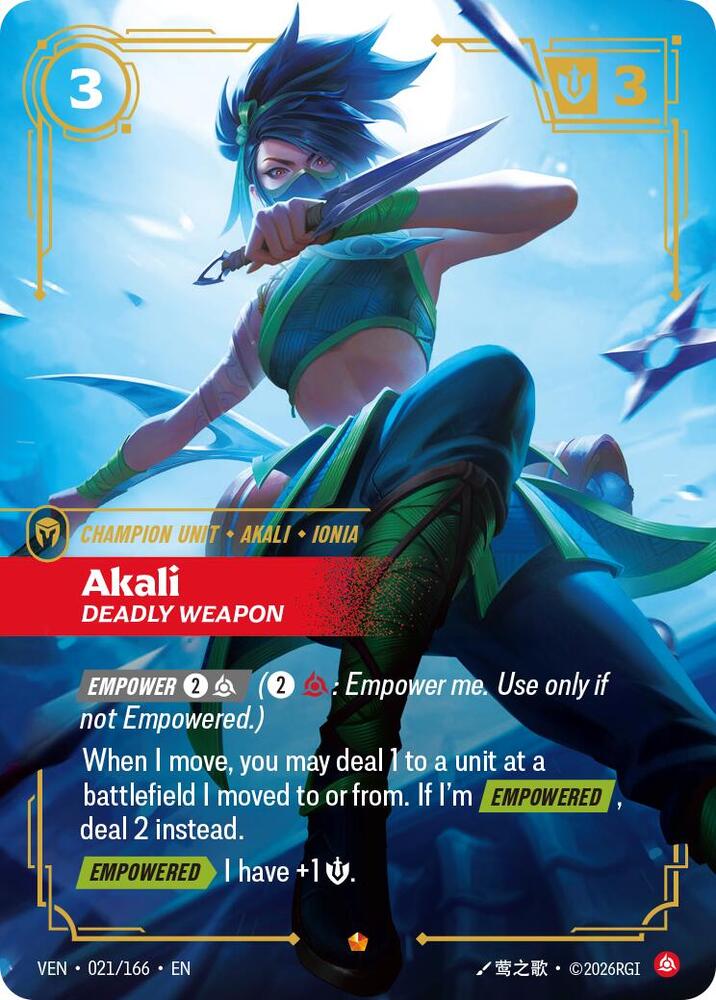 Akali - Deadly Weapon - Vendetta (VEN)