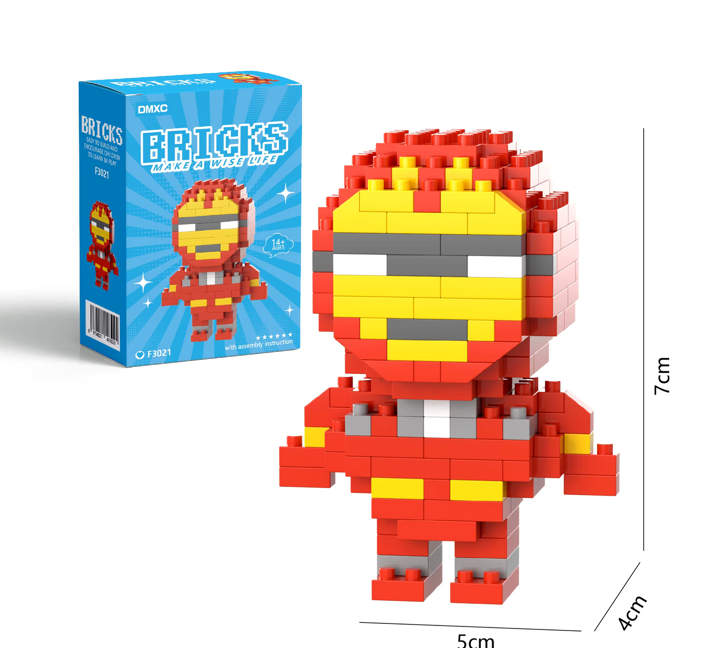 Marvel Iron Man Bricks Make a Wise Life Asia Exclusive