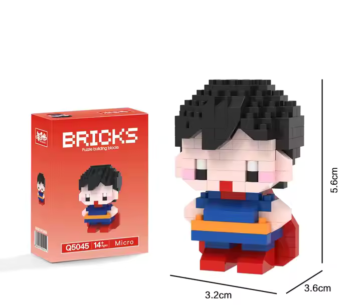 DC Comics Superman Bricks Make a Wise Life Asia Exclusive