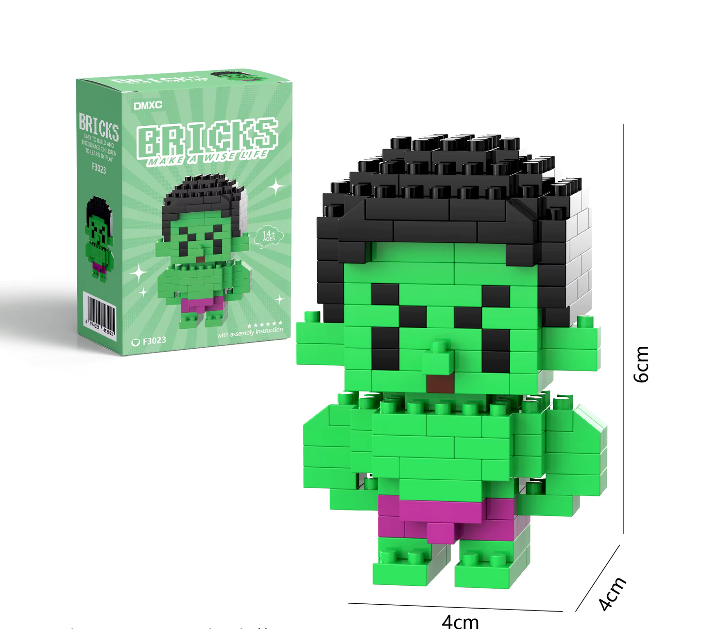 Marvel Hulk Bricks Make a Wise Life Asia Exclusive