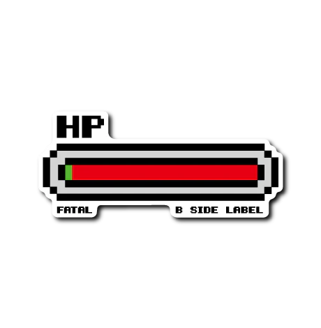 Original Art HP Bar (Fatal) B-Side Label Sticker Japan Exclusive