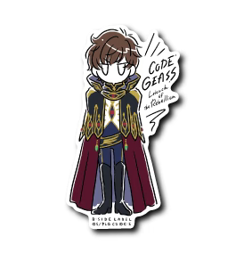 Code Geass Default Zaku B-Side Label Sticker Japan Exclusive