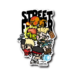 Street Fighter Street Fighter Collection B-Side Label Sticker Japan Exclusive