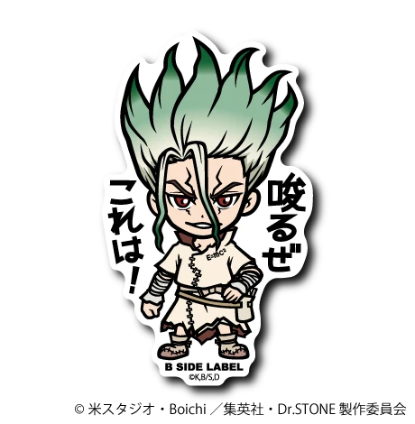 Dr.STONE Senku Ishigami: "This is exciting!" B-Side Label Sticker Japan Exclusive