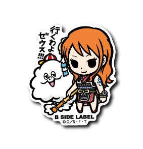One Piece Nami & Zeus: "Let's go, Zeus!!!" B-Side Label Sticker Japan Exclusive