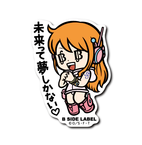 One Piece Nami: "The future is nothing but dreams" B-Side Label Sticker Japan Exclusive