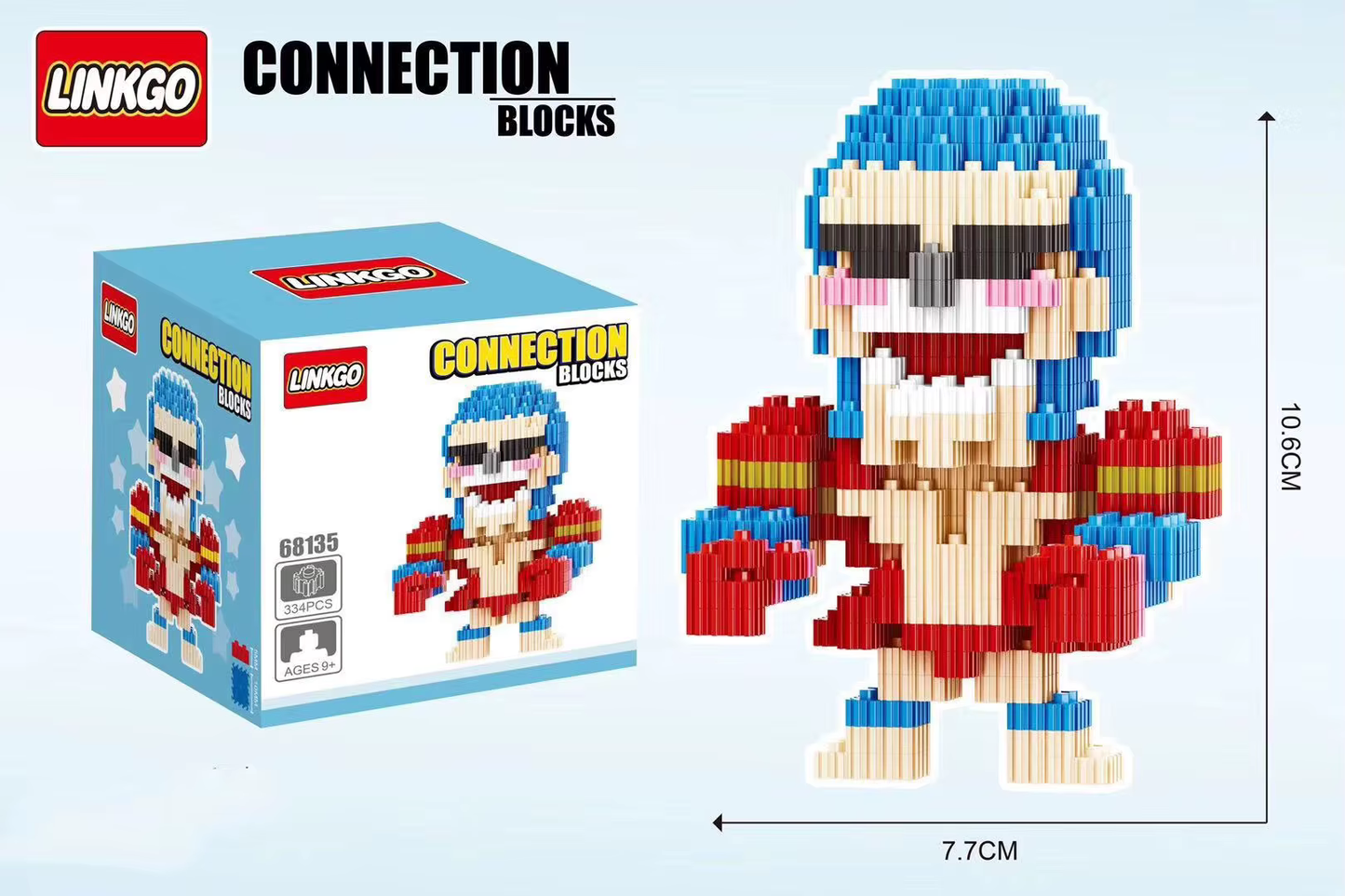 Lechuan/Linkgo One Piece Franky Micro Building Blocks Set Asia Exclusive