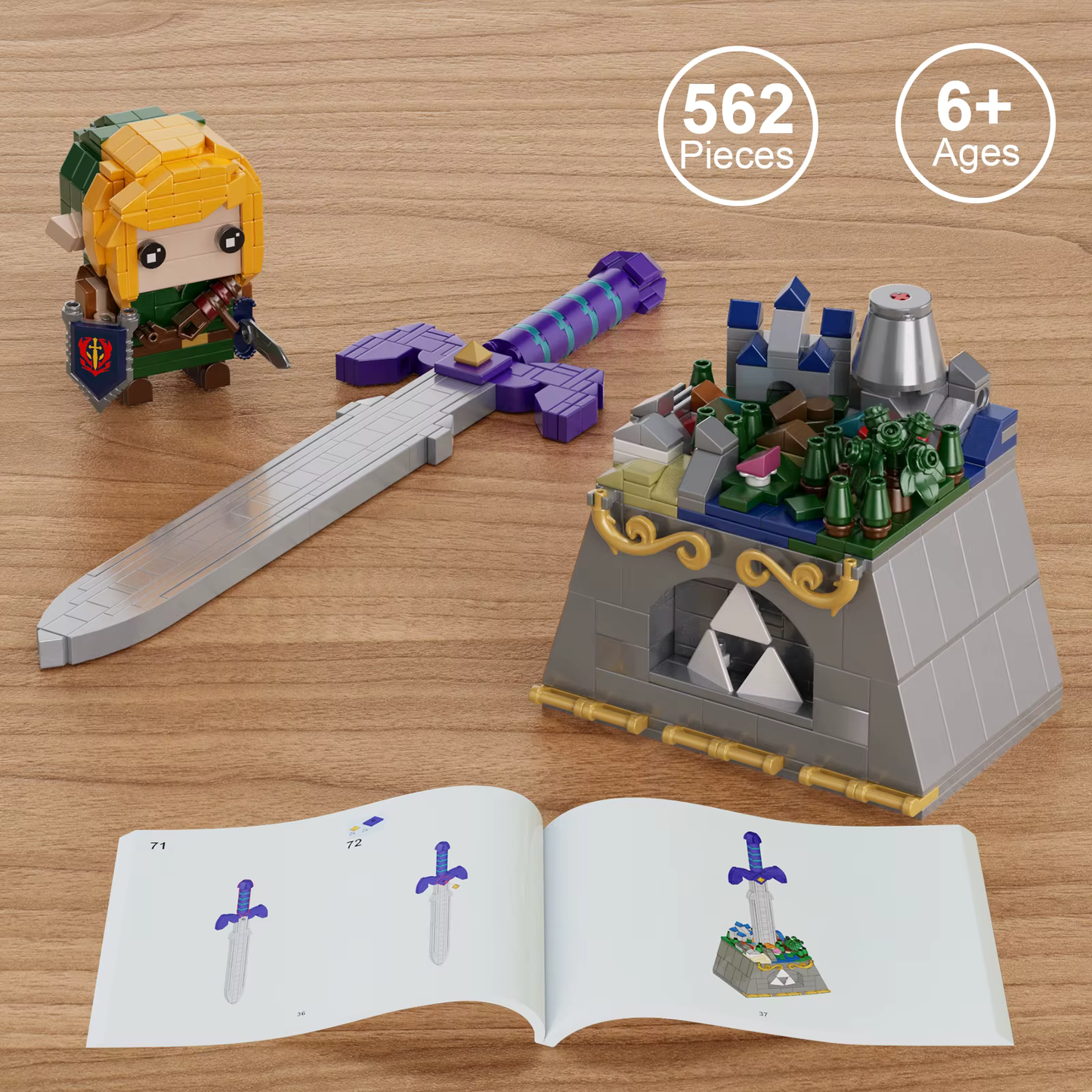 Buildingboat The Legend of Zelda Master Sword And Link Building Blocks Set