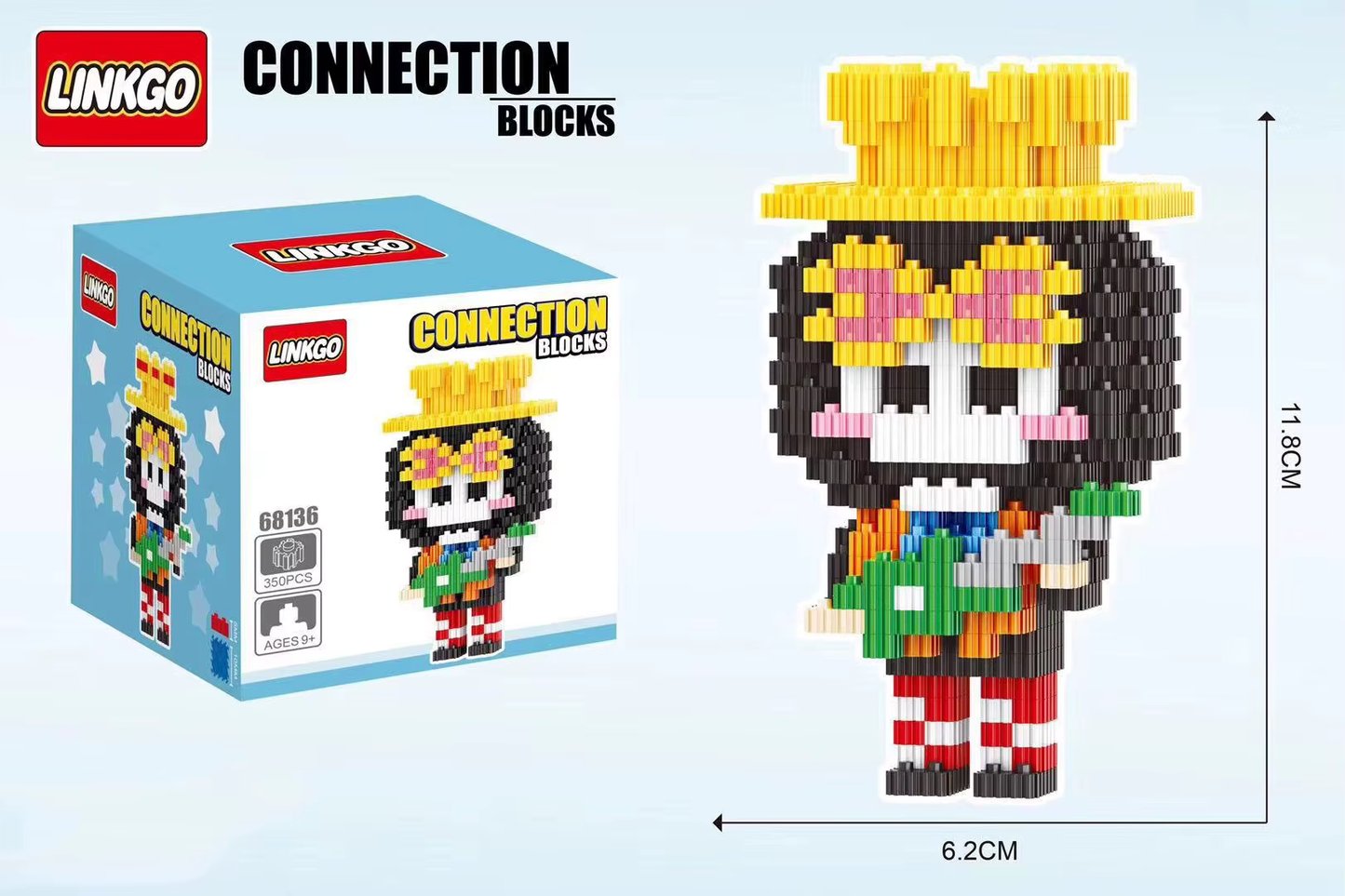 Lechuan/Linkgo One Piece Brook Micro Building Blocks Set Asia Exclusive