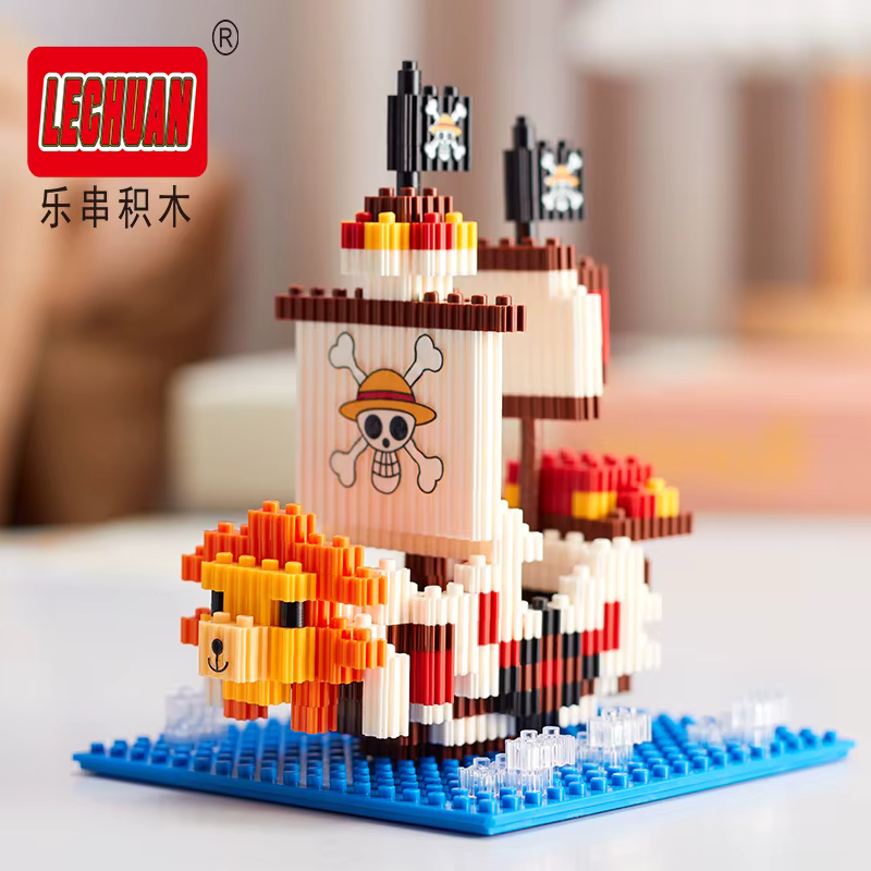 Lechuan/Linkgo One Piece Thousand Sunny Micro Building Blocks Set Asia Exclusive