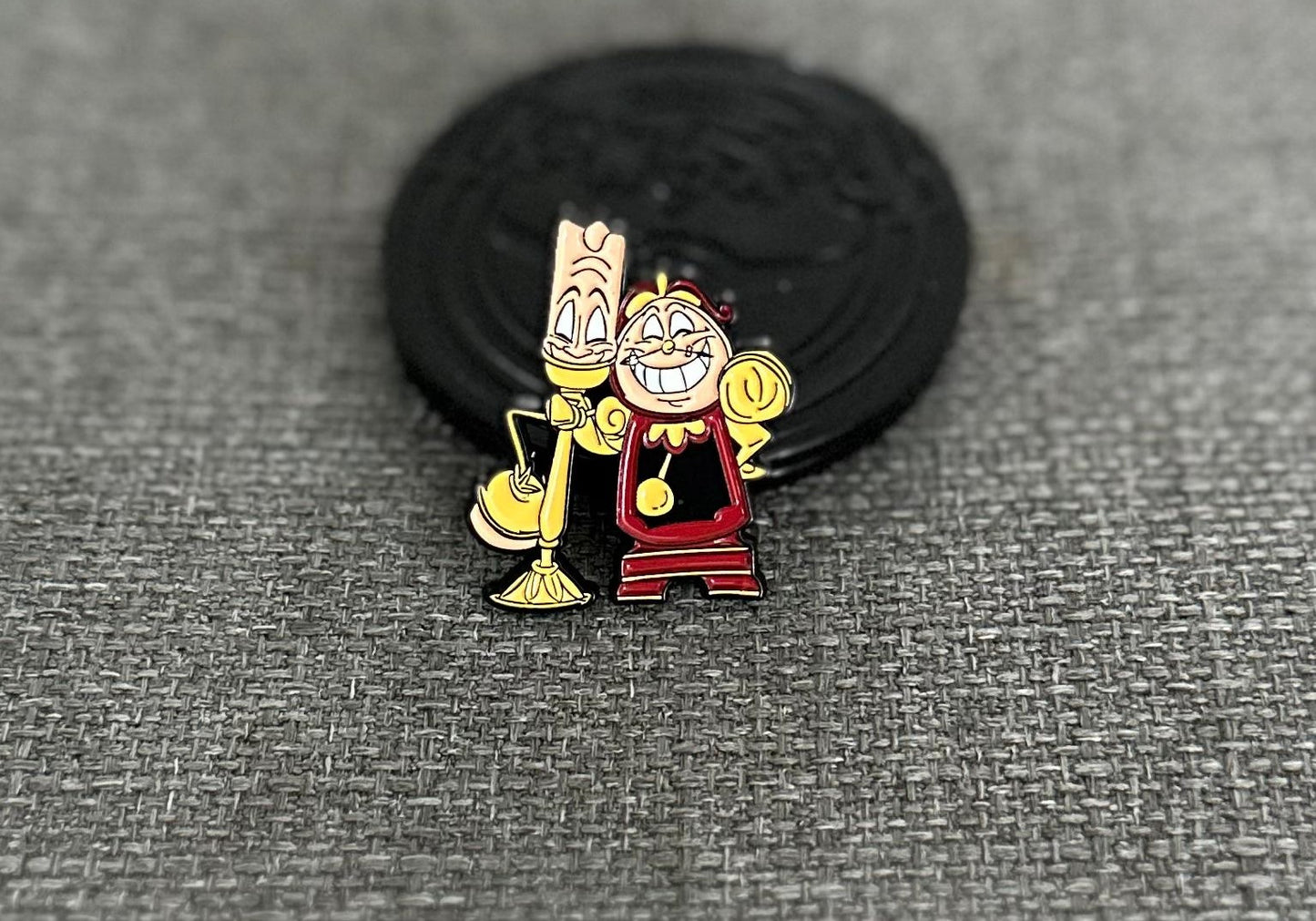 Disney The Beauty and The Beast Cogsworth & Lumiere Collectible Pin Asia Exclusive