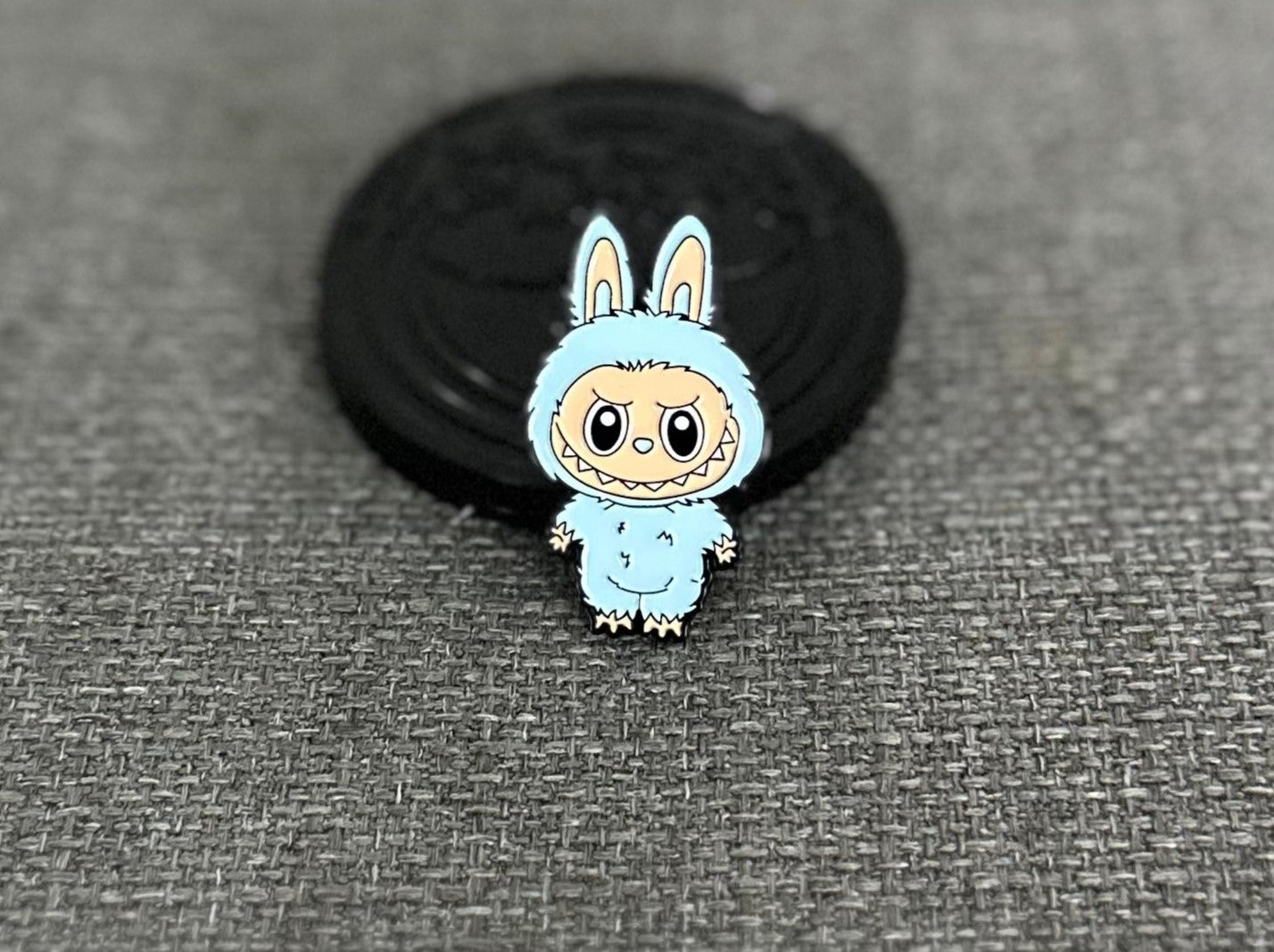 Labubu Light Sky Blue Labubu Collectible Pin Asia Exclusive