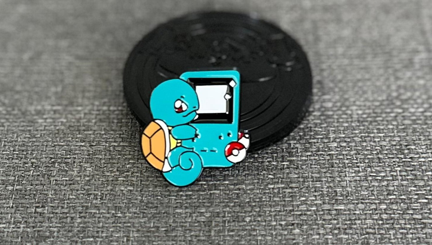 Pokemon Squirtle with GameBoy Collectible Pin Asia Exclusive