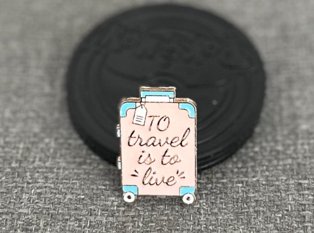 Odyssey To Travel Is To Live Suitcase Collectible Pin Asia Exclusive