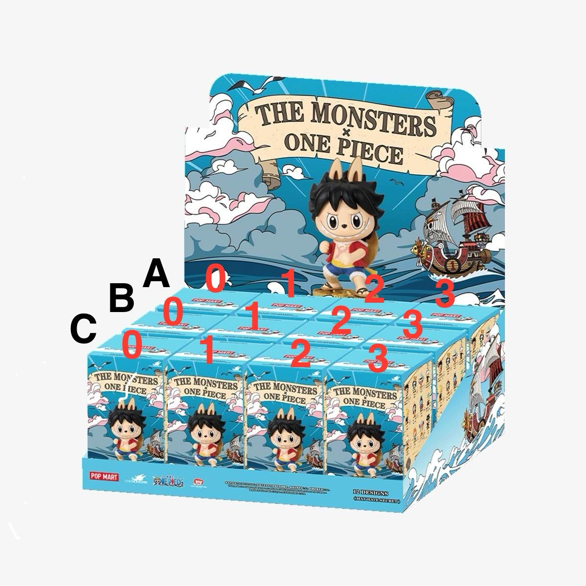 Pop Mart LABUBU THE MONSTERS × One Piece Series Figures Blind Box Asia Exclusive