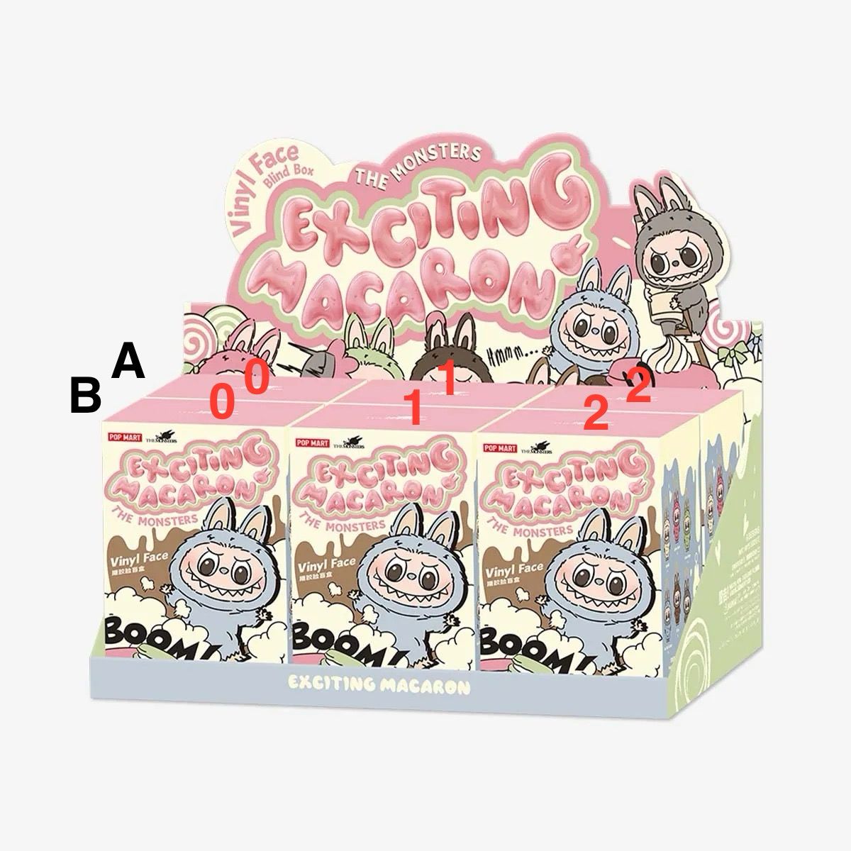 Pop Mart LABUBU THE MONSTERS - Exciting Macaron Vynil Face Blind Box Original Soft Tag