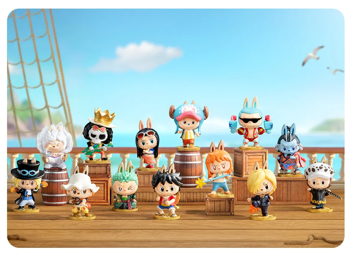 Pop Mart LABUBU THE MONSTERS × One Piece Series Figures Blind Box Asia Exclusive