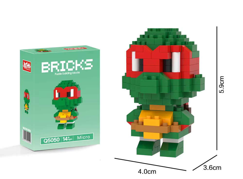 Teenage Mutant Ninja Turtles Raphael Bricks Make a Wise Life Asia Exclusive