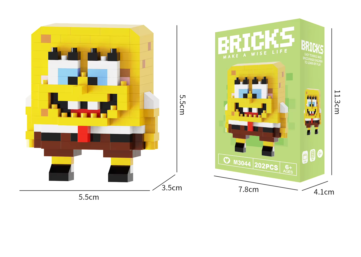 SpongeBob SquarePants SpongeBob Bricks Make a Wise Life Asia Exclusive