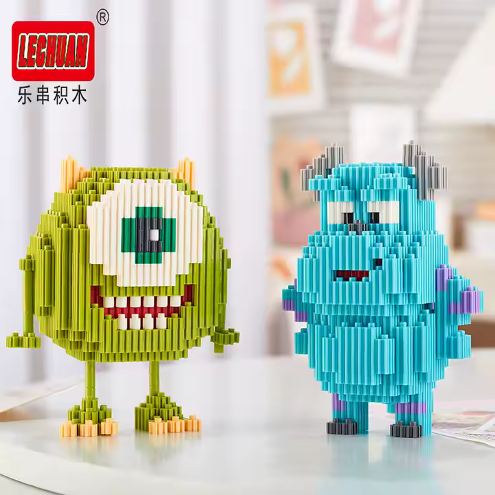 Lechuan/Linkgo Disney Monster Inc. Mike Wazowski Micro Building Blocks Set Asia Exclusive