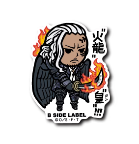 One Piece King "Fire Dragon Emperor" B-Side Label Sticker Japan Exclusive