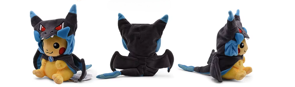 Pokemon Pikachu Mega Charizard X Cosplay Plush Ver A Asia Exclusive