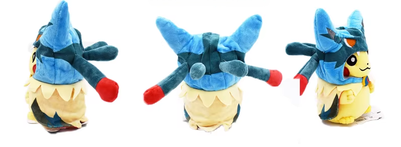 Pokemon Pikachu Lucario Cosplay Plush Asia Exclusive