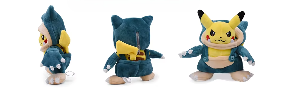 Pokemon Pikachu Snorlax Cosplay Plush Asia Exclusive