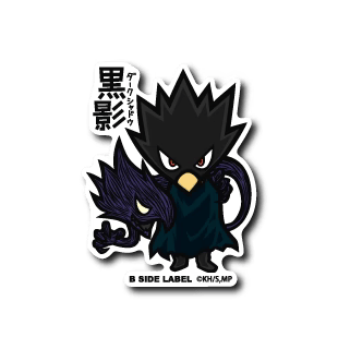 My Hero Academia Fumikage Tokoyami B-Side Label Sticker Japan Exclusive