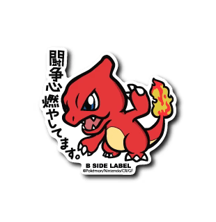 Pokemon Charmeleon B-Side Label Sticker Japan Exclusive