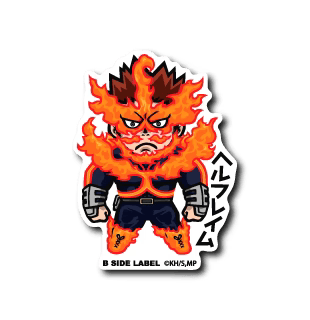 My Hero Academia Endeavor B-Side Label Sticker Japan Exclusive