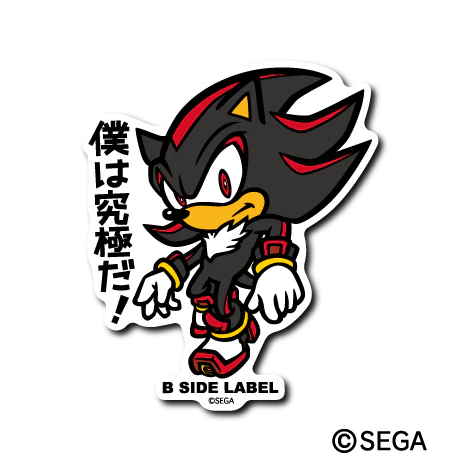 Sonic The Hedgehog Shadow B-Side Label Sticker Japan Exclusive