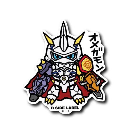 Digimon Omegamon B-Side Label Sticker Japan Exclusive