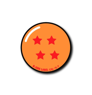 Dragonball Z Four Star Dragonball B-Side Label Sticker Japan Exclusive