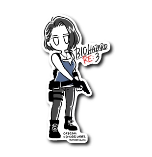 Resident Evil RE:3 Jill B-Side Label Sticker