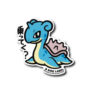 Pokemon Lapras B-Side Label Sticker Japan Exclusive