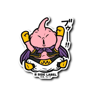 Dragon Ball Z Majin Buu B-Side Label Sticker